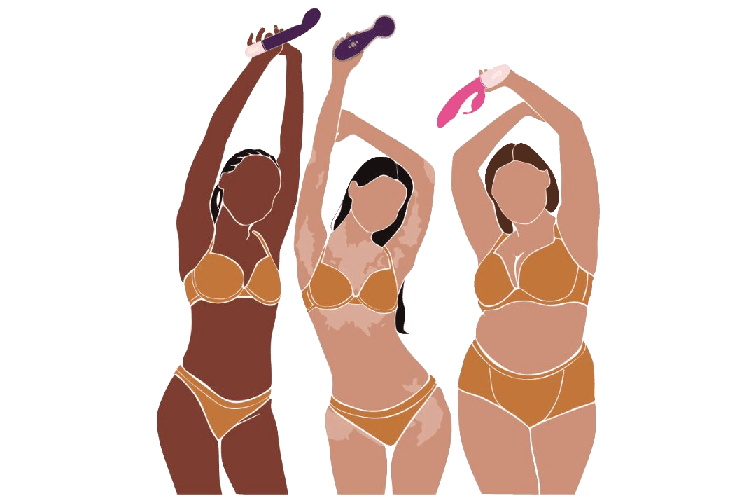 Females holding Buzz products